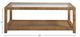 Universal Explore Home™ Escape-Coastal Living Home Long Key Glass Top Cocktail Table with Brown Base-2
