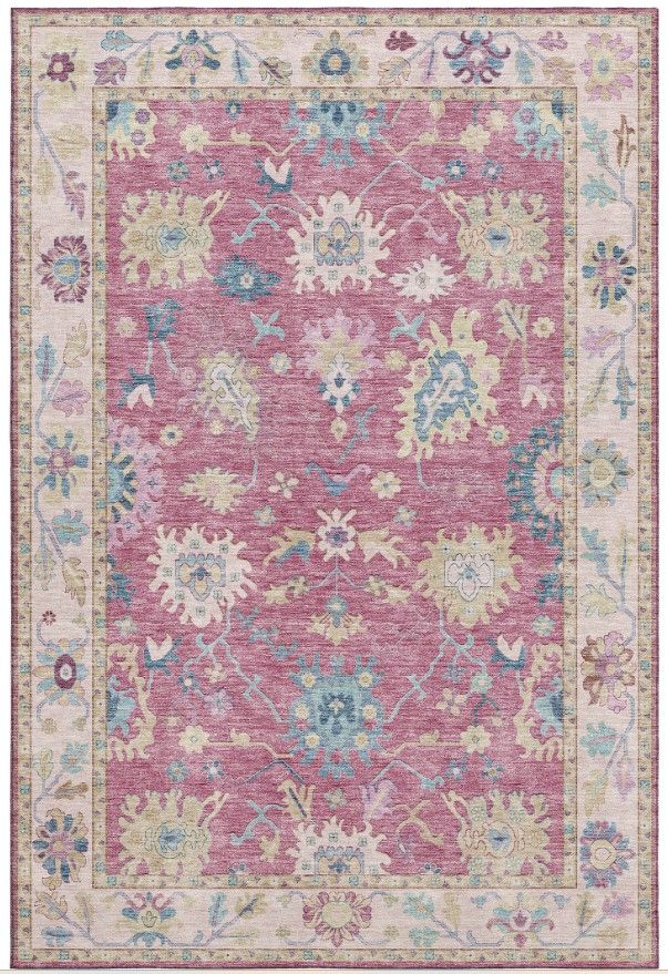 Dalyn™ Rug Company Hatay HY7 Pink 5'x8' Area Rug-0