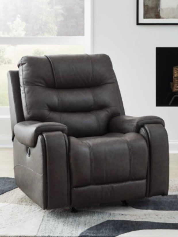 Signature Design by Ashley® Femley Smoke Manual Rocker Recliner-4