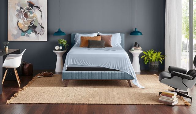 Tempur-Pedic® 4-Piece Sleepy Blue Rayon Full Sheet Set-1