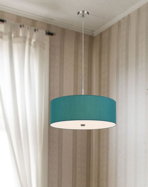 Cal® Lighting & Accessories Lonoke Aqua Blue Pendant-1