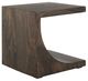 International Furniture Direct Dark Mezquite Black End Table-2