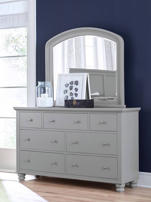 Aspenhome® Cambridge Light Gray Paint Double Dresser Mirror-3
