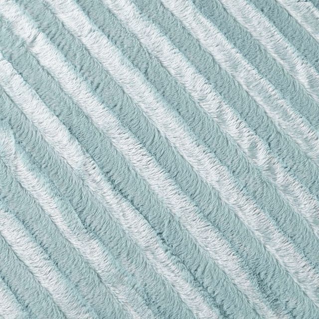 Olliix by Madison Park Duke 1 Blue Long Fur Throw-1