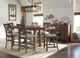Signature Design by Ashley® Moriville 5-Piece Grayish Brown Counter Height Dining Set-3