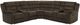 Coaster® Atkinson Chocolate Upholstered Reclining Sectional Sofa-0