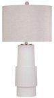 Bassett Mirror Valdivia Matte White Table Lamp-0
