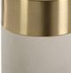 Uttermost® Wessex 2-Piece Antique Brushed Brass/White Pillar Candleholders Set-4