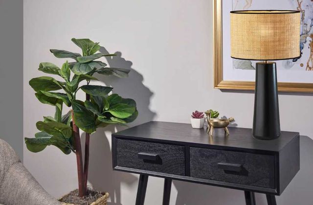 Adesso® Sheffield Black Tall Table Lamp-4