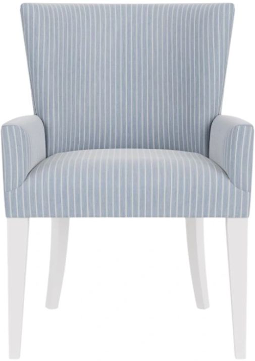 Riverside Furniture Rosalie 2-Piece Blue/White Caps Upholstered Dining Arm Chair Set-3
