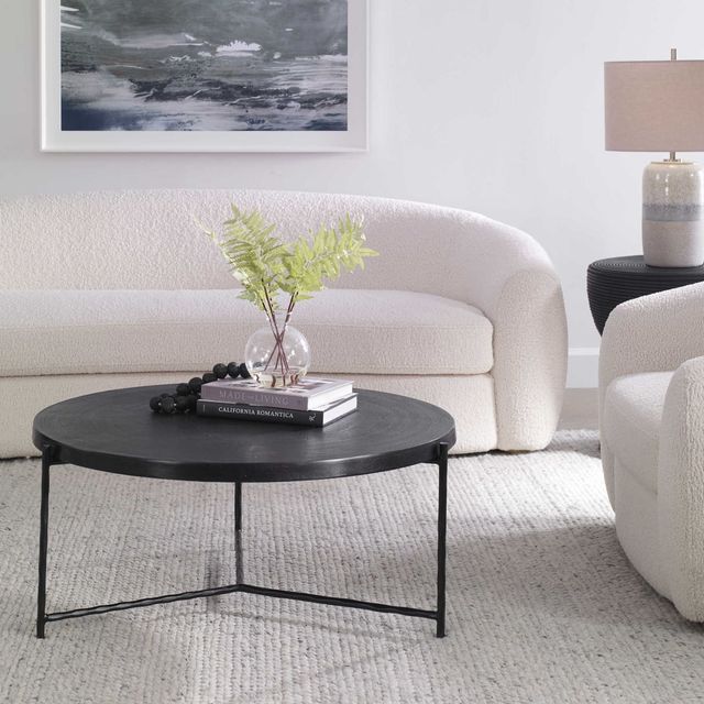 Uttermost® Trellick Black Coffee Table-1