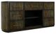 International Furniture Direct Black Balam Oil Black 7-Drawer Console-0