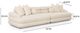 TOV Furniture Lulu Cream 141" Sofa-2