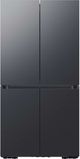 Samsung Bespoke 29.0 Cu. Ft. Matte Black Steel 4-Door Flex French Door Refrigerator in Customizable Panel-0