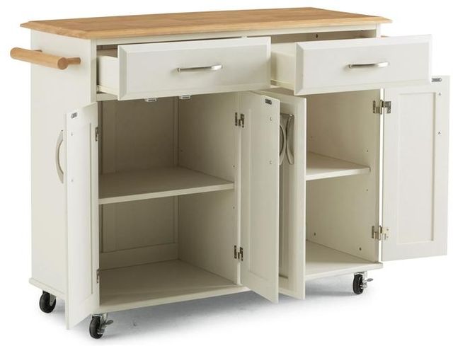 homestyles® Dolly Madison Off-White Kitchen Cart-1