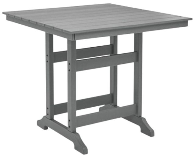 Signature Design by Ashley® Ross Cove Dark Gray Aluminum/Plastic Outdoor Counter Table-0