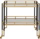 Uttermost® Kentmore Black/Gold Bar Cart-3