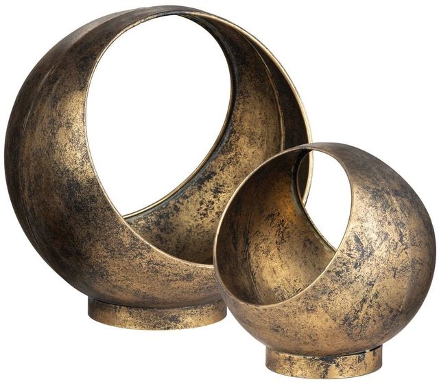 Crestview Collection Sansa Gold Containers-0