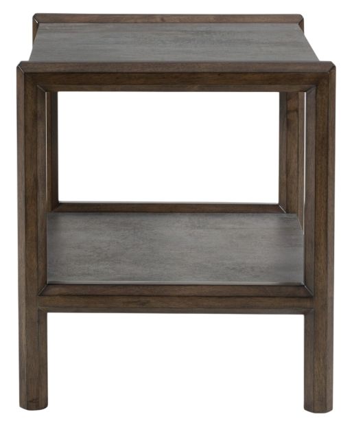 Signature Design by Ashley® Kallenny Gray End Table with Brown Base-2