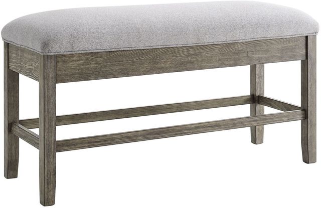 Steve Silver Co. Grayson Ash-Gray/Driftwood Storage Counter Bench-0