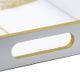 A & B Home Gold/White Dragonfly Tray-3