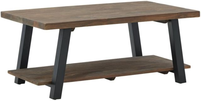 Signature Design by Ashley® Chanzen 2-Piece Black/Brown Living Room Table Set-1