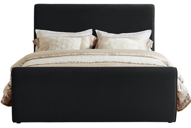 Meridian Furniture Sloan Black King Upholstered Panel Bed-1