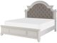 Mazin Furniture Baylesford Antique White/Gray Eastern King Bed-1