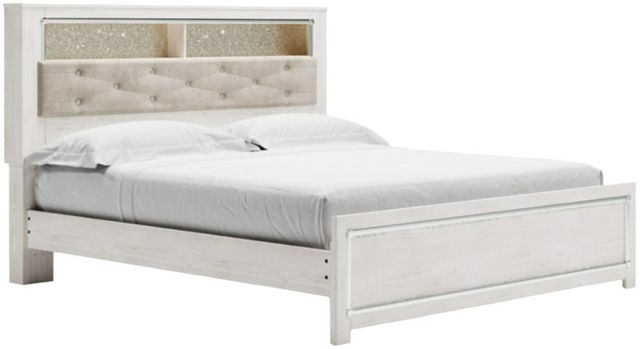 Signature Design by Ashley® Altyra White King Panel Bookcase Bed ...