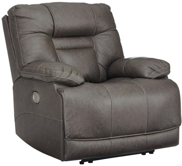 Signature Design by Ashley® Wurstrow 3-Piece Smoke Power Reclining Living Room Seating Set-3