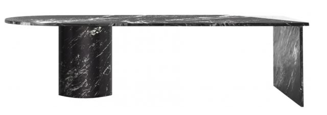 Meridian Furniture Salerno Black Marble Coffee Table-1
