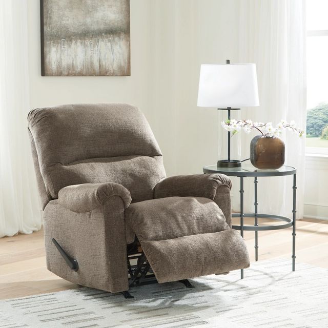 Signature Design by Ashley® Stonemeade Nutmeg Manual Rocker Recliner-7