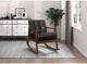 Mazin Furniture Auden Dark Brown Upholstered Rocking Chair-4
