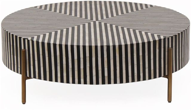 Moe's Home Collection Chameau Black/White Small Coffee Table-0