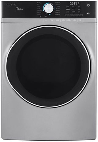 Midea® 8.0 Cu. Ft. Graphite Steel Front Load Gas Dryer