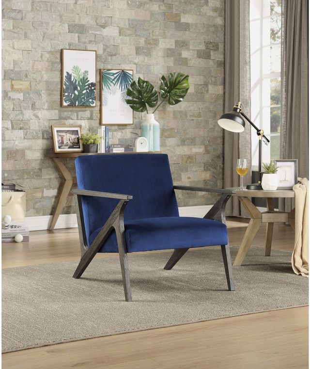 Mazin Furniture Coriana Navy Accent Chair-2