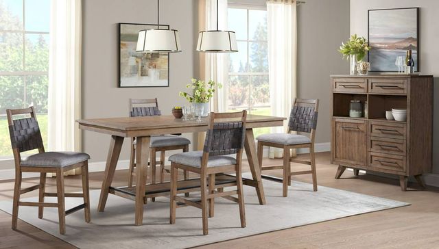 Intercon Oslo Weathered Chestnut Counter Height Table-1