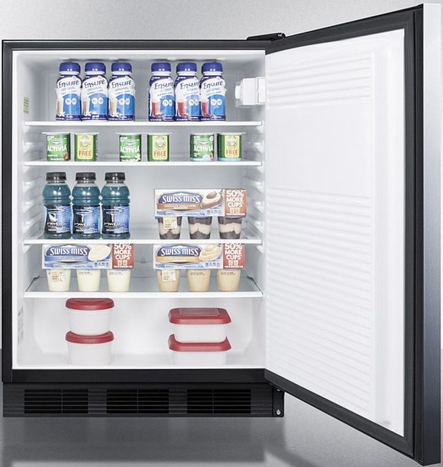 Accucold® by Summit® 24" 5.5 Cu. Ft. Stainless Steel Compact Refrigerator-3
