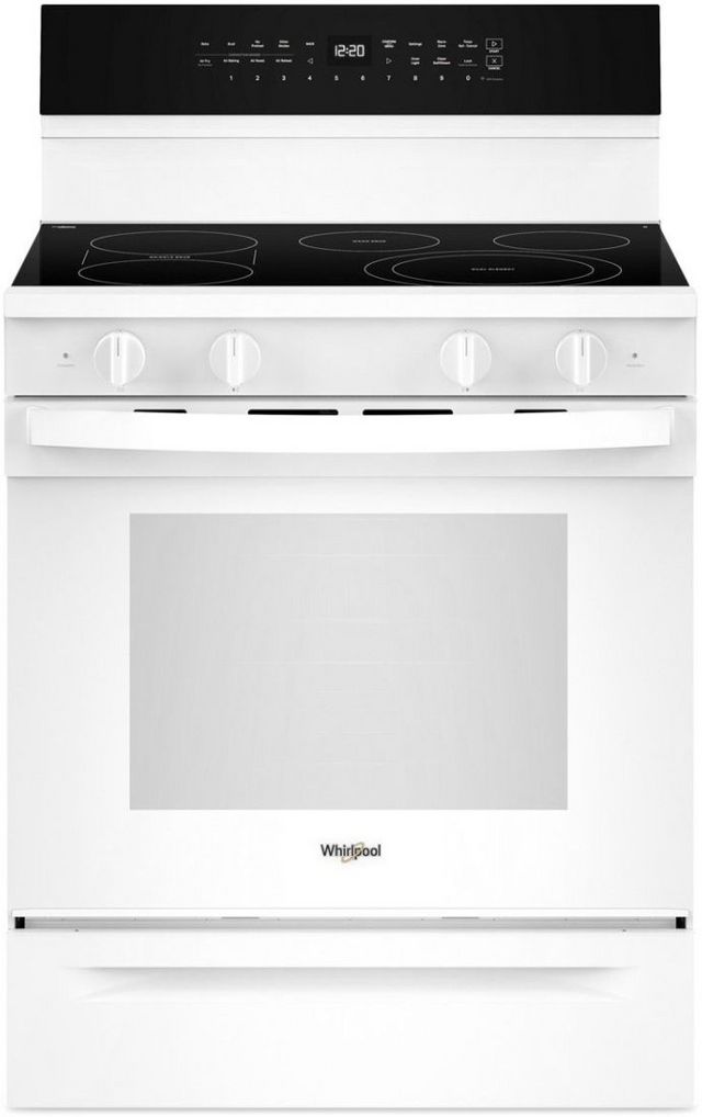 Whirlpool® 30" White Freestanding Electric Range 