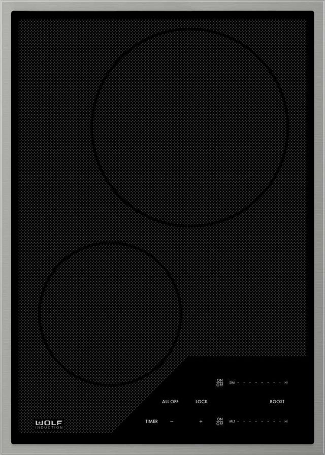 Wolf® 15" Stainless Steel Transitional Induction Cooktop