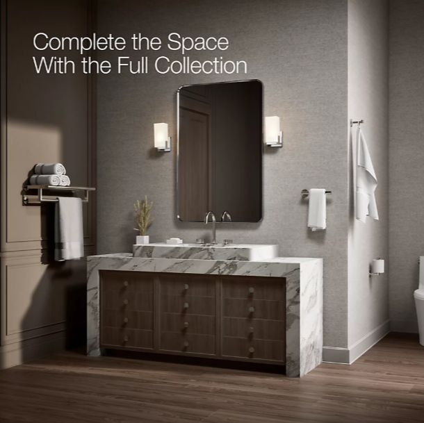 KOHLER® Components® Vibrant Brushed Moderne Brass Hotelier-3