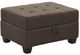 Mazin Furniture Maston Chocolate Storage Ottoman-0