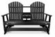Comfo Back 3 Seat Glider with Console - Black-0