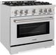 ZLINE Select 36" Satin Stainless Steel Pro Style Dual Fuel Range-2