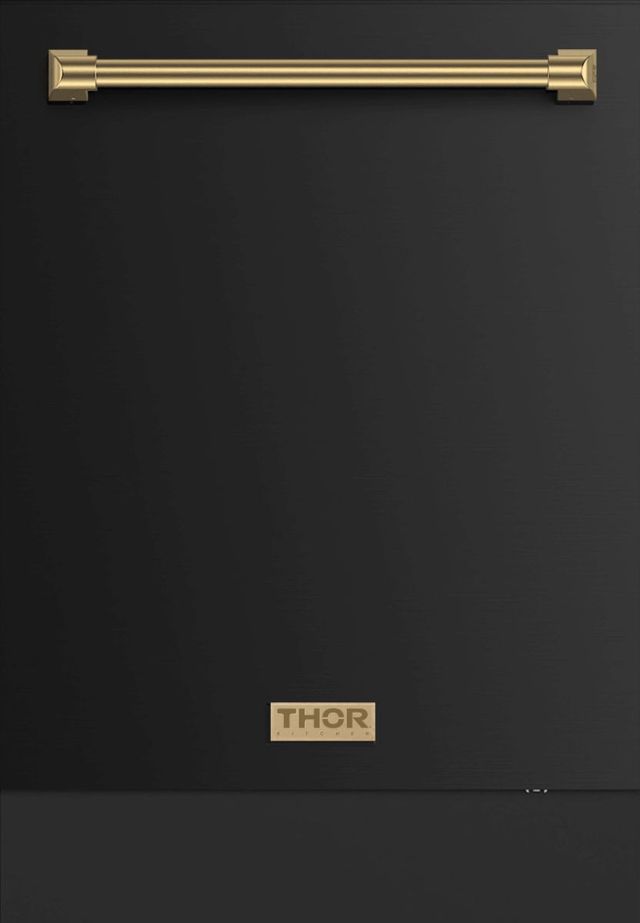 Thor Kitchen® Gordon Ramsay Series 24" Matte Black Top Control Built In Dishwasher-0