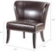 Olliix by Madison Park Brown Hilton Armless Accent Chair-1