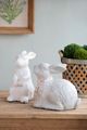 A & B Home Bailey Cream Standing Rabbit Accent-5