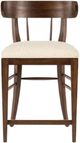Hooker® Furniture Archives Classic Walnut/Curate Wheat Counter Stool-2