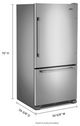 Maytag® 33" 22.1 Cu. Ft. Fingerprint Resistant Stainless Steel Bottom Freezer Refrigerator-2