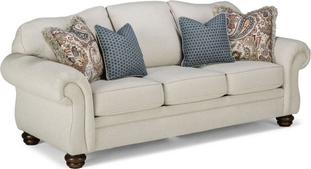 Flexsteel® Bexley White Vanilla Sofa-0